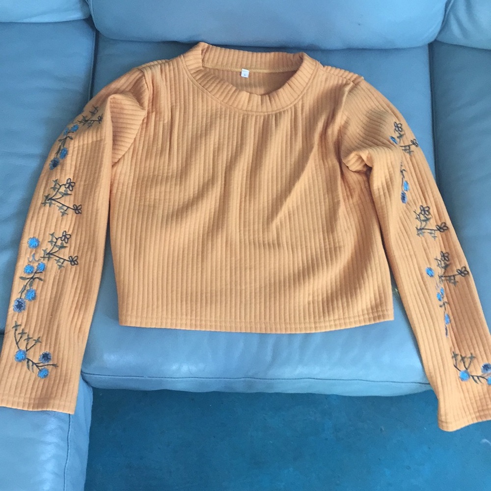 Yellow Cropped sweater